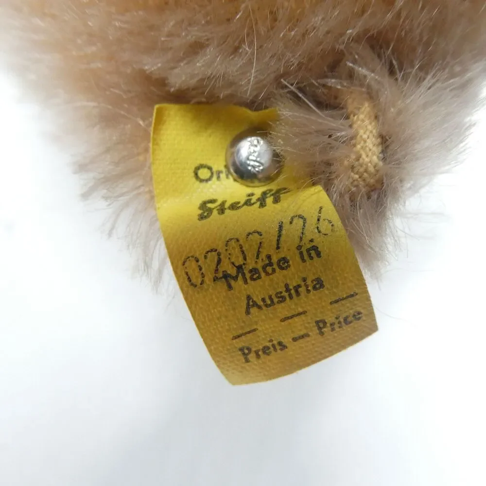 Steiff Teddy Bear Mohair Jointed NWT Vintage 10